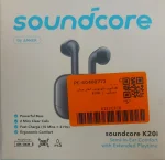 هدفون بلوتوثی انکر مدل Soundcore K20i با نویز کنسلینگ میکروفون (ENC)، درگاه شارژ USB Type-C، دارای کنترل لمسی، مقاوم در برابر پاشش آب با استاندارد - تصویر 6