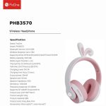هدست بلوتوثی پرووان مدل PHB3570 رنگ صورتی - تصویر 3