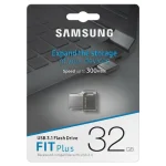 فلش مموری 32 گیگابایت سامسونگ مدل FIT Plus USB سه‌نقطه‌یک، با طراحی بندانگشتی و مقاوم در برابر آب، ضربه، شوک و لرزش و گردوغبار - تصویر 2