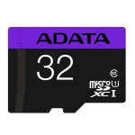 کارت حافظه microSDHC ای دیتا مدل Premier کلاس 10 استاندارد UHS-I U1 سرعت 80MBps ظرفیت 32 گیگابایت به